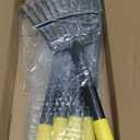 Oliynedy Leaf Rake for Gardening, Adjustable Metal Garden Rake for Leaves Long Handle 30-60", 11 Tines 9" Wide Small Lawn Collapsible Yard Adult Kids Rake for Camping Flower Beds Mulch Shrub