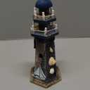 Sail Boat Wooden Lighthouse 10.6" High Nautical Themed Rooms Lighthouse Home Decor