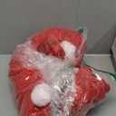 Womens Fleece Onesies Pajamas Jumpsuit Warm Sherpa Fuzzy Romper Sleepwear One Piece Zip up Hooded Playsuit Loungewear Red