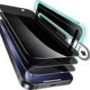 ESR 3 Pack for iPhone 15 Pro Max Privacy Screen Protector, Anti-spy Tempered-Glass Privacy Screen Protector with Flawless Fit Tray, Micro-curved Edges, Case Friendly