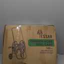 Garden Hose Reel Cart, Holds 75-150 Feet of 5/8-Inch Hose, Portable Hose Reel Cart With Wheels,Adjustable Handrail, Quick Hose Connector (Original, Silver)