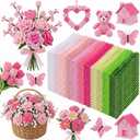 Libima 3800 Pcs Pipe Cleaners Bulk 10 Colors 12" Graduation Pipe Cleaners Craft Set Chenille Stems Flower Kit 6mm Colorful End Year of Teacher Gift Fuzzy Sticks Party Supply for DIY Art (Pink)