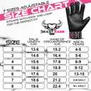 BEAST RAGE Goalkeeper Gloves for Boys Kids Youth Football Keeping Soccer Goalie Gloves with Strong Grip for Ball Receiver,Wrist Support 4MM Latex Palm (Size 3 - fit for 5 to 6 Years Old, Pink)
