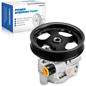 Power Steering Pump with Pulley Fits for Toyota Tundra 2000-2006, Sequoia 2001-2007 4.7L V8 Automotive Replacement Power Steering Pumps replaces 443100C030, 443200C020, 443200C030,21-5264