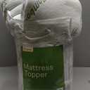 Ultra Soft Full Size Mattress Topper - Viscose Made from Bamboo Pillow Top Mattress Pad for Back Pain Relief - Naturally Cooling for Hot Sleepers, Green