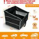 Dog Car Seat for Large Medium Dogs, Back Seat Extender with Mesh Windows, Strong Support Dog Car Seat Cover for Cars, SUV and Road Trip (28 * 23 * 21.7inches)