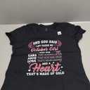 And God Said Let There Be October Girl Who Has V-Neck T-Shirt, Size: M