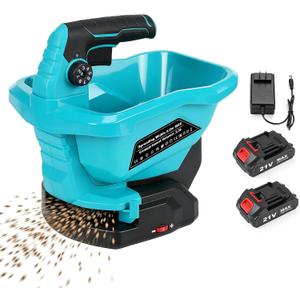 Seed Spreader Handheld with 2 Battery, Fertilizer Spreader