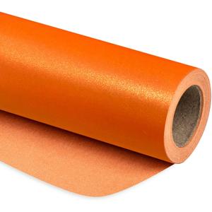 RUSPEPA Orange Matte Wrapping Paper - Solid Color Pearly - luster Paper Perfect for Wedding, Christmas, Baby Shower -17 Inches X 32.8 Feet