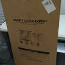 55.1 Inch Tall Baby Gate Auto Close Dog Gate Adjustable 29.92"- 43" Wide Pressure Mounted Walk Through Swing Pet Gate for Doorways (White, 29.92" - 43")