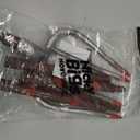 Nicky Bigs Novelties Halloween Fake Bloody Pitchfork Costume Accessories Plastic Decoration Weapons Prop Scary Pronged Fork with Fake Blood and Realistic Strong Heavy-Duty Plastic, 60 Inches Tall