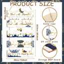 2 x Patelai 5 Pcs Eid Ramadan Islamic Wooden Wall Decor Eid Decorations for Home Start and End with Allah Wall Art Allah Pediment Inspirational Hanging Plaque Wreath for Islamic Muslim Supply(Blue)