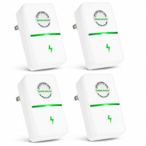 Electricity Saving Box Energy Saving Device Smart Save Plug Power Saver 4 Pack Stopwatt Smartplug Device, Stop Watt Device Plug-in for Home Office Voltage Optimization Surge Outlet 90v-250v 30KW