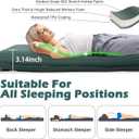 Sleeping Pad for Camping, Self Inflating Camping Pad with Pillow, 3.14" Compact Thick Memory Foam Camping Mattress Pad, Travel Portable Camp Sleeping Mat with Built in Pump (Green)
