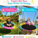 Tree Swing, 43'' | 48'' Saucer Swing for Kids and Adults, ASTM Approved Swing Sets with Tree Hang Kit, 900lbs Weight Capacity, Backyard Or Playground, Waterproof and UV-Resistant Mat