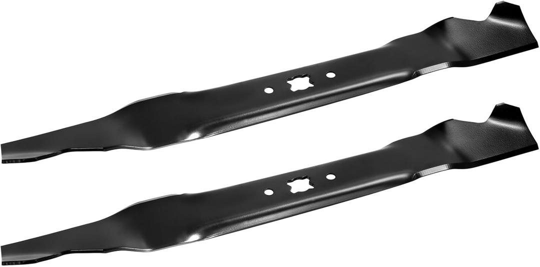 Parts Camp (2 Pack) 21 inch Mulching Blades Replace MTD Troy Bilt 742-0741 942-0741 742-0741A 942-0741A Fits TB110 TB130 TB210 TB230 TB220 TB240 TB280ES TB320 for 21" Deck Mower
