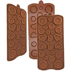 Cute as Button Silicone mold mould cake decoration tool Fondant Chocolate Sugar 2 Molds