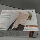 Calming Heat Knee Wrap by Sharper Image | Weighted Copper & Charcoal, Heating Pad, Auto Shut-Off Feature, Gift for Holidays, Women & Men | 2 Heat & 5 Vibrating Massage Settings, 30.3” x 16.5”