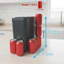 Yatmung Touchless Bathroom Trash Can - 2.5 Gallon Smart Trash Can Sensor Motion - Skinny Trash Bin with Lid - Electric, Narrow, Plastic, Auto Open - Small Slim Automatic Garbage Can (Black)