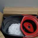 O-Cedar EasyWring Microfiber Spin Mop, Bucket Floor Cleaning System, Red, Gray, Standard