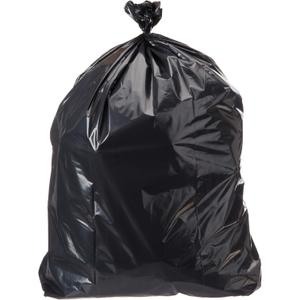 AmazonCommercial 23 Gallon SlimJim Trash Bags for Rubbermaid Receptacles, 1.1 Mil, Black, 150 Count