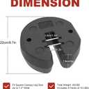 ABCCANOPY 40LBS Easy Canopy Weights Set of 4 with Lock Design for Wind Resistance, No Sliding, Stably Secure Tents, Canopies, and Umbrellas at Outdoor Events