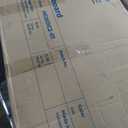 LINSY HOME Sideboard Buffet Cabinet with Storage, 55" Fluted Coffee Bar Cabinet with Tambour Sliding Doors and Drawer, Mid Century Modern Wood Storage Buffet Table for Kitchen, Living Room, Oak