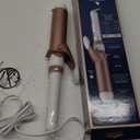 Conair Double Ceramic 1 1/2-Inch Curling Iron, 1  inch barrel produces soft waves  for use on medium and long hair (White)