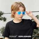 3 x SEKKAF Kids Polarized Sunglasses for Boys Girls,Retro Toddler Sun Glasses UV Protection Shades