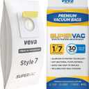 30 Pack Style 7 Vacuum Bags for Bissell Upright Vacuum Cleaner, Premium SuperVac Vacuum Bags Part # 32120