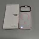 ORNARTO Air Case for iPhone 17 Pro Max Clear | Military-Grade Drop Protection | Camera Control Button | Compatible with MagSafe | Built-in Air Phone Cover - Pink