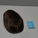 KOME Brown Highlight Short Bob Wigs,Brown Straight Shoulder Length Wigs for Women,Middle Part Heat Resistant Fibre Synthetic Wig Daily Use