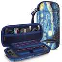 FINTIE Carrying Case for Nintendo Switch 2 (2025), Shockproof Hard Shell Switch 2 Case, Protective Cover Travel Bag with 19 Game Card & 2 Micro SD Card Slots & Inner Pocket (starry night)