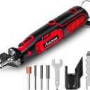 AVID POWER Electric Chainsaw Sharpener, 6 Variable Speeds Chain Saw Sharpening Kit, Chain Saw Sharpener with 3 Diamond Sharpening Bits (4/4.8/5.5mm), for Chainsaw Maintenance