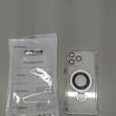 For iPhone 14 Pro Max Case with Strong Magnetic Ring Stand, Military-Grade Shockproof, 4 Airbag Corners Protective, Fit for MagSafe, Kickstand Phone Case for iPhone 14 Pro Max - Clear