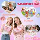 Valentines Day Gifts for Kids: 24 Pack Unique 4-in-1 Blind Box Sets Valentines Gift Card with Mochi Squishy Toys, Mini Kawaii Little Items for Girls Boys Classroom School Exchange Prize Party Favors