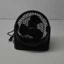 Amazon Basics Air Circulator Fan, Desk Fan for Bedroom, Home and Office, With 90-Degree Tilt Head, 3 Speed Settings, Lightweight (3 LBS), 35 Watts, Black, 11.1"W x 6.3"D x 10.9"H