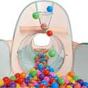 UTEX 3 in 1 Pop Up Play Tent with Tunnel, Ball Pit for Kids, Boys, Girls, Babies and Toddlers, Indoor/Outdoor Playhouse