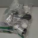 24 Pieces Empty Clear Plastic Jars with Lids Round Storage Containers Wide-Mouth for Beauty Product Cosmetic Cream Lotion Liquid Butter Craft and Food (Black Lid, 8 oz)