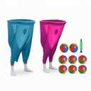 Granny Pants Yard Game, 2026 New Granny Pants Outdoor Game, 2pcs Giant Pants with 8 Bouncy Balls and Pump Set, Funny Giant Party Game for Adults, Lawn Field Game Set Gifts, Family Backyard Games