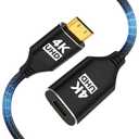 4K USB C to Mini HDMI Cable, Uni-Directional USB C Female to Mini HDMI Male Adapter, Ultra-High Speed 4K@60/2K@120Hz for MacBook Pro, Galaxy S8 to S23, iPhone 15 Series, iPad Pro