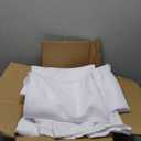 sancua 6 Pack Round Tablecloth 90 Inch White, Stain and Wrinkle Resistant Table Cloth - Washable Polyester Table Cover for Dining Tables, Buffet Parties and Camping