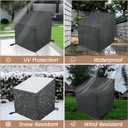 Patio Furniture Covers Waterproof 2 Pack,Patio Chair Covers for Outdoor Furniture Waterproof ,Heavy Duty Chair Covers Waterproof-Grey 30"x34"x28.87"/38.5"(H)