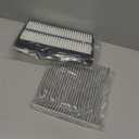 Engine Cabin Air Filter kit for Pilot (2016-2022), Ridgeline (2017-2026), Passport (2019-2025), MDX (2016-2020), Replaces 17220-5J6-A10, 80292SDAA01, CA12061