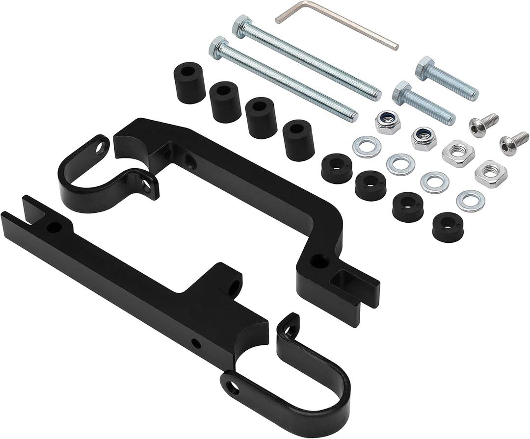 MULAN 34450 Handguard Snowmobile Mount Kit Compatible with Sentinel and Fuzion Hand Guards Only - Black