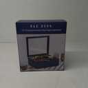 Rae Dunn Tea Bag Organizer - Tea Box Divided Storage Container Box with Hinge Lid for Kitchen Cabinet, Countertop, Pantry, Hold Coffee Pods, Seasoning Packets, Condiments, Blue