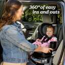 Graco EasyTurn 360 2-in-1 Rotating Convertible Car Seat, 360 Degree Rotating Infant to Toddler Rotating Car Seat, 2 Modes Rear and Forward Facing, Slim Design, Cyran, EXP:2036