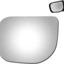 WLLW Mirror Glass for 2004-2008 Nissan Titan 2005-2009 Armada 2004 Pathfinder Armada Driver Side Only Left Flat Replacement Glass with Adhesive