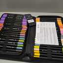 Tongfushop 84 Colors (14 Metallic) Acrylic Paint Marke, Dual Fine & Brush Tip Paint Pens, No Bleed & Quick-Dry with Case for Rock Painting, Canvas, Wood, Ceramic, Glass, Adult & DIY Art Supplies