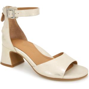 Gentle Souls by Kenneth Cole Women's Iona Heeled Sandal (6.5, Ice Metallic Leather)